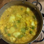 Zucchini and Corn Kootu